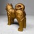 Metal Vintage Gold-Coloured Metal Japanese Dog Statue, 1960s For Sale - Image 7 of 9