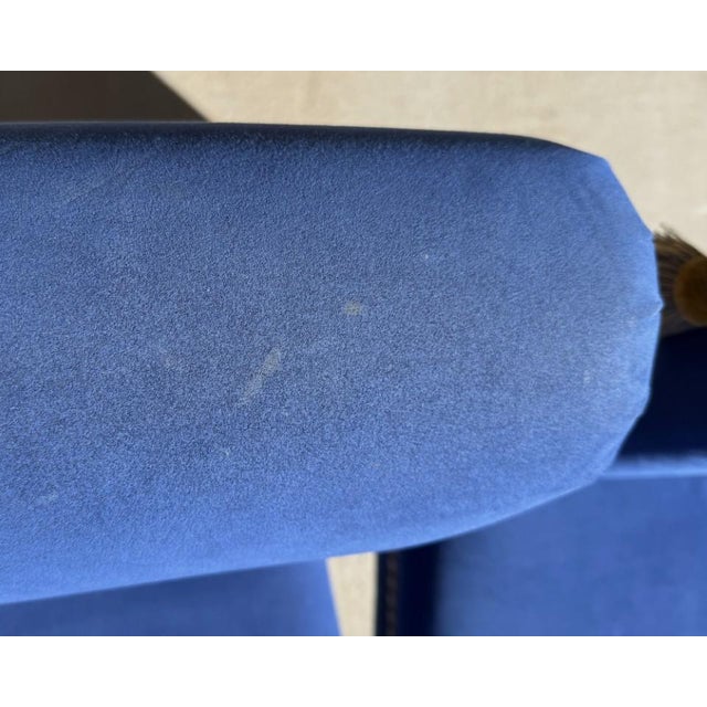 Late 20th Century Set of 4 Royal Blue Chairs With Tassels For Sale - Image 16 of 18