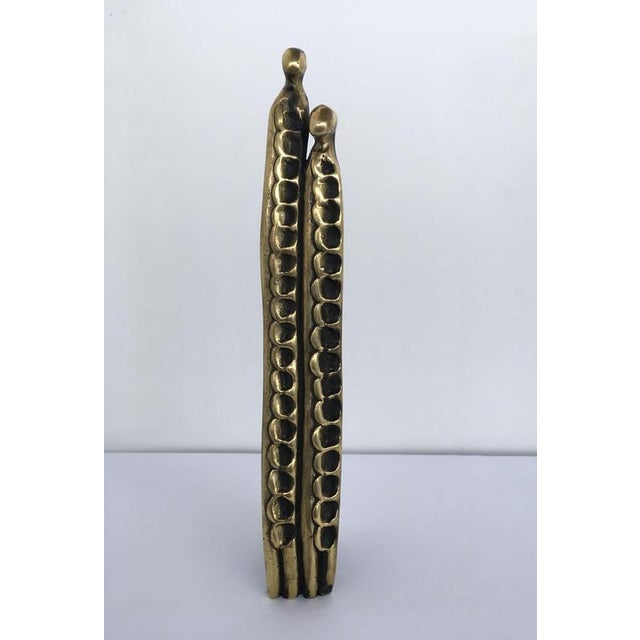 Vintage Italian Bronze Abstract Sculpture by Annie Lambert, 1985 For Sale - Image 18 of 18