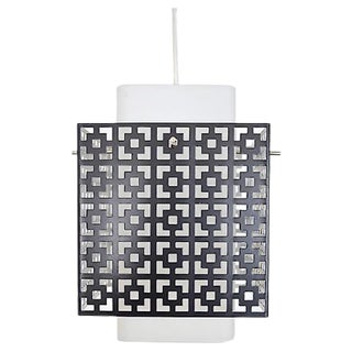 Black & White Pendant Lamp, 1960s For Sale