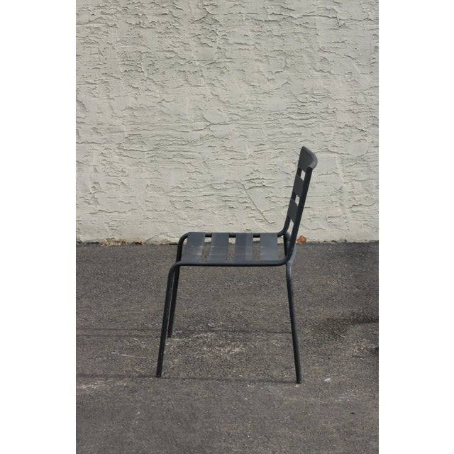 Early 21st Century 'Metro' Wrought Iron Outdoor Dining Set - 3 Pieces For Sale - Image 10 of 13