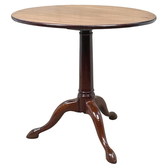 Wood Georgian Mahogany Tripod Table, 1760s For Sale - Image 7 of 13