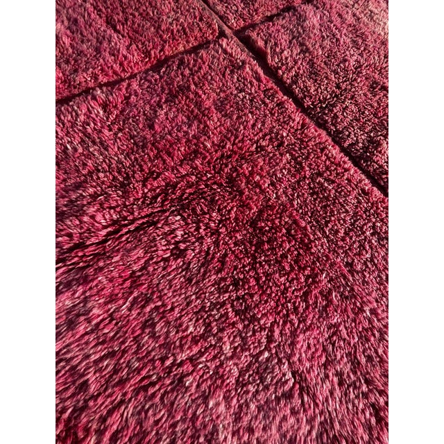 Berber Tribes of Morocco Moroccan Checkered Pink Wool Rug For Sale - Image 4 of 14