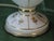 Mid 20th Century Table Lamp Frosted Glass Gold Fowers Brass Hollywood Regency For Sale - Image 4 of 11