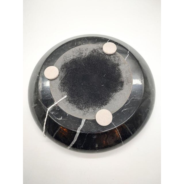 Black Marble Ashtray by Angelo MANGIAROTTI, Italy This piece is attributed to the mentioned designer/maker. It has no...