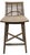 Interlude Home Sanibel Woven Rattan and Mahogany Counter Stool in Narragansett Grey For Sale - Image 9 of 10