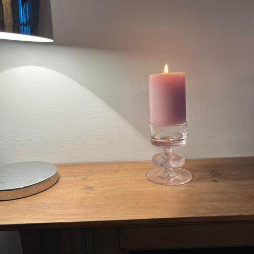 Vintage Sheringham Disc Candleholder in Glass from Wedgewood For Sale - Image 12 of 14