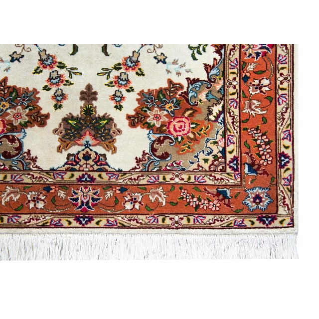 Vintage Persian Tabriz Rug For Sale - Image 4 of 16