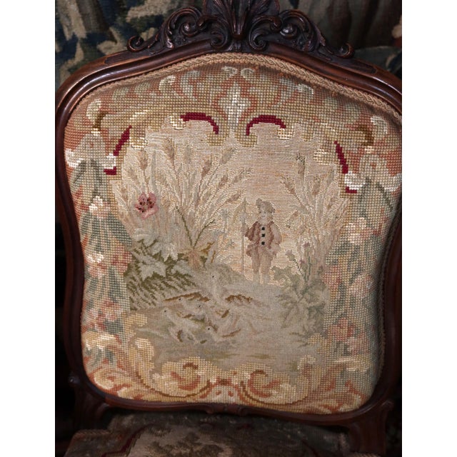 Brown Napoleon III Living Room Set, Set of 10 For Sale - Image 8 of 16