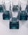 Vintage Italian Blue Crystal Glasses, 1970s, Set of 11 For Sale - Image 6 of 10