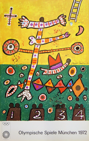 Alan Davie, Sports Festival, 1972, Lithograph