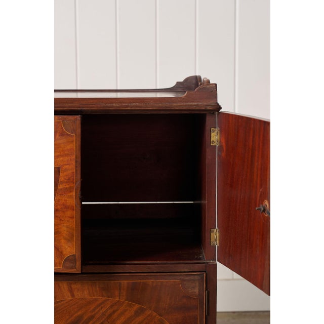 Georgian Inlay Mahogany Night Cabinet With Tray Top (C. 1850) For Sale - Image 14 of 16