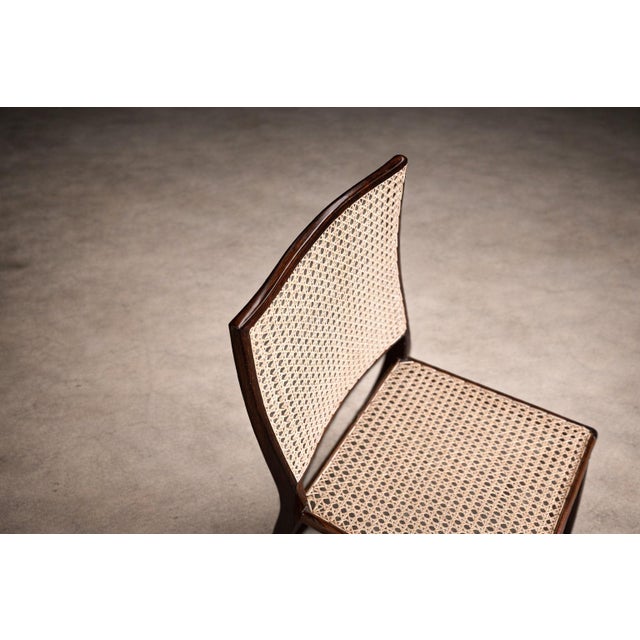 Set of Eight “MT 552” Dining Chairs in Rosewood by Geraldo de Barros for Unilabor, Brazil, 1950s - Lot 622-806A For Sale - Image 12 of 15