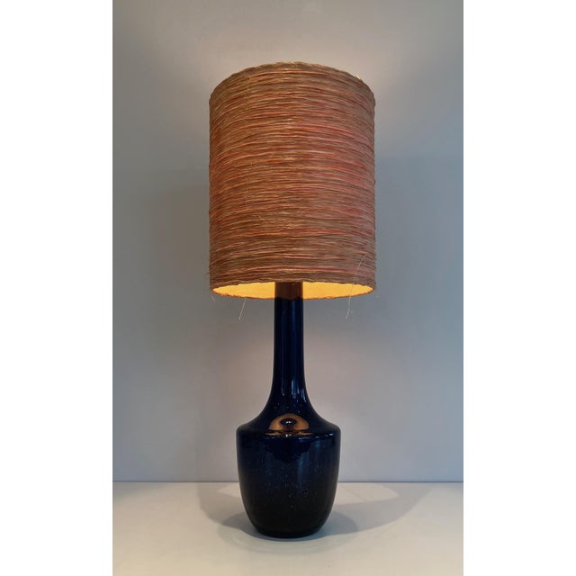 1970s Blown Glass Table Lamp For Sale - Image 10 of 11