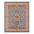 Fine Kazak Rug 5’2” X 6’2” Blue Wool Tribal Hand-Knotted Oriental Carpet For Sale