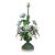 Vintage Hand Painted Tole Bouquet Lamp For Sale
