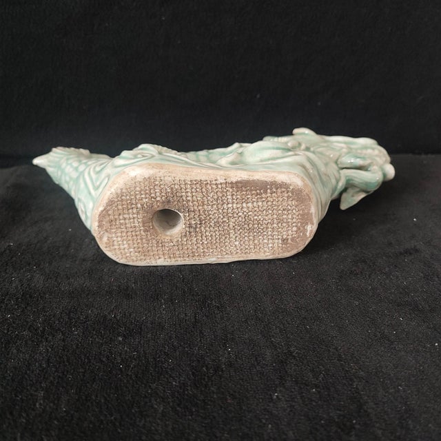 Chinese Ceramic Ornament,Longqun Ware Hand Carved Celadon Glaze Porcelain Dragon Statue For Sale In Seattle - Image 6 of 10