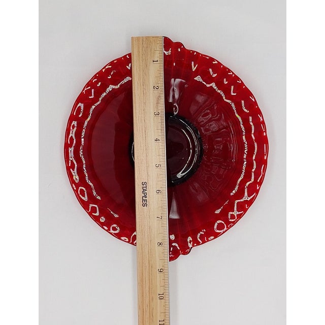 Hocking Old Cafe Royal Ruby Bowl W/ Tab Handles; C. 1938; 8 3/4 Inches For Sale - Image 12 of 12