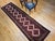 Red Vintage Persian Malayer Runner Rug, Hand-Knotted Wool, Geometric Pattern, 3x10, Ivory & Red For Sale - Image 8 of 15