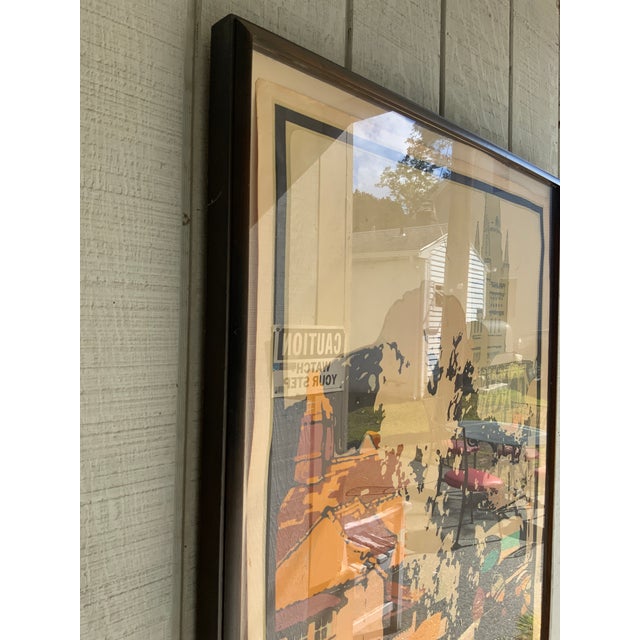 20th Century Framed Poster Lner 'Norwich' by Fred Taylor For Sale - Image 4 of 13