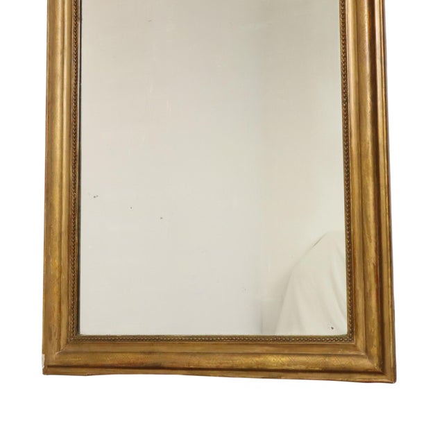 Glass Antique French Gilt Louis Philippe Mirror, 1890s For Sale - Image 7 of 18