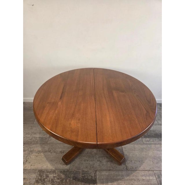An iconic T40 extendable dining table designed by Pierre Chapo and handcrafted in France during the 1970s. Constructed...