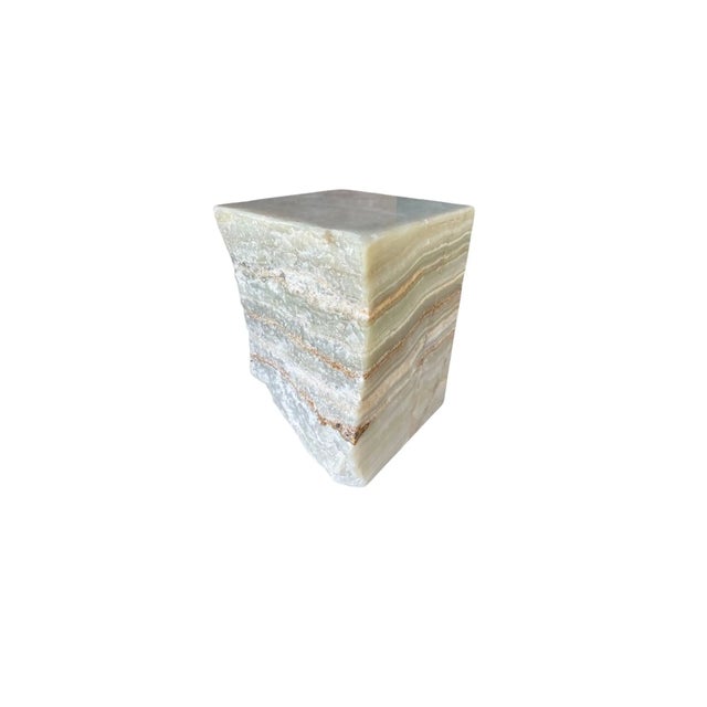 A Jupiter onyx solid marble block which serves as a wonderful side table or pedestal. Sourced on the island of Sumatra...