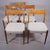 Kontiki Chairs in Walnut and Wool and Cotton Upholstery by Yngve Ekström for Troeds, Sweden, 1950s, Set of 5 For Sale - Image 4 of 9