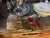 1940s Vintage Japanese Metal Ashtray and Cigarette Holder For Sale - Image 5 of 5