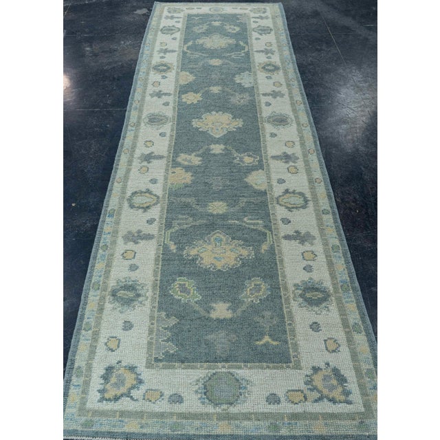 Turkish Oushak Rug 3'1" x 10'2" #19186 Explore a curated collection of hallway runners, wool rugs, and handmade...