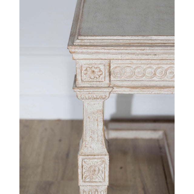 Early 19th Century Swedish Gustavian Painted Console Table For Sale - Image 10 of 12