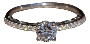 The Lucille: Custom White Gold Engagement Ring