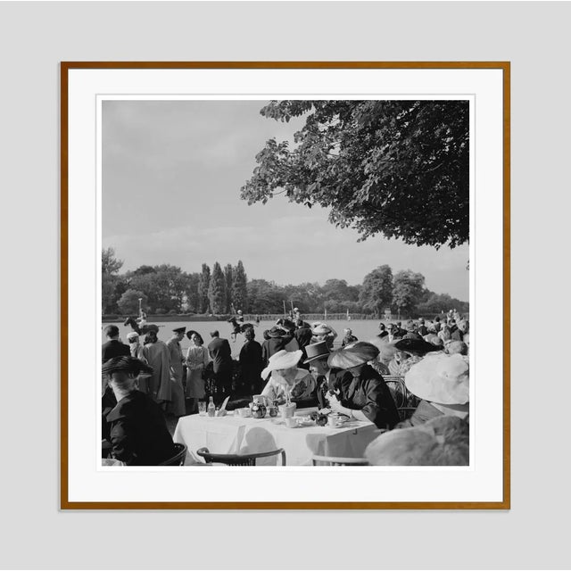 Modern French Polo Crowd 1950 by Slim Aarons Framed For Sale - Image 3 of 3