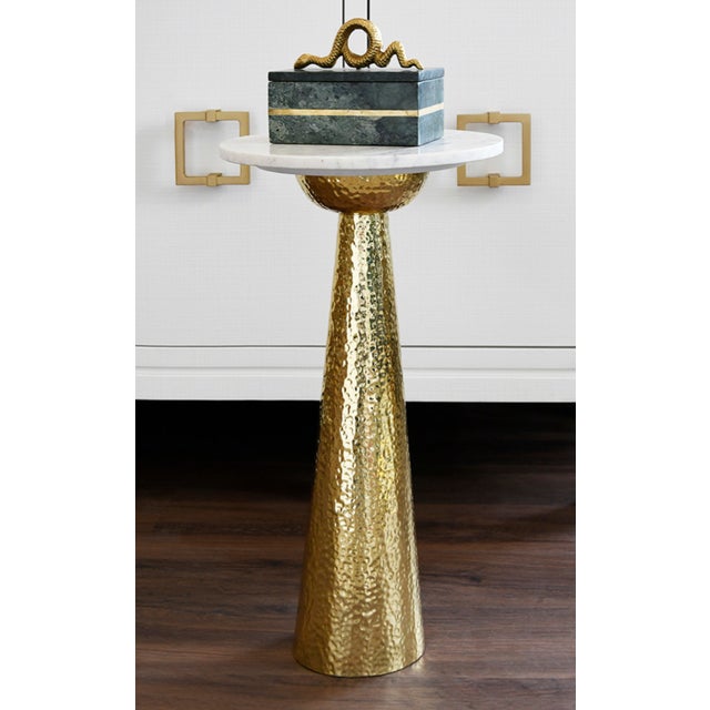New special order item. Not vintage. Bring a touch of sculptural elegance to your space with the Cynthia side table. Its...