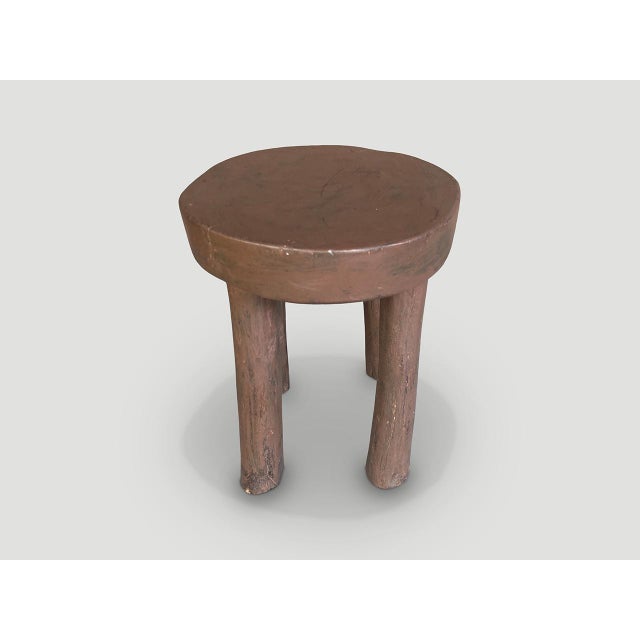 Tribal African Side Table or Stool For Sale - Image 3 of 5