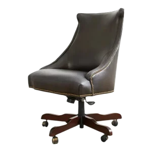 Regency Style Leather Executive Office Chair by Century