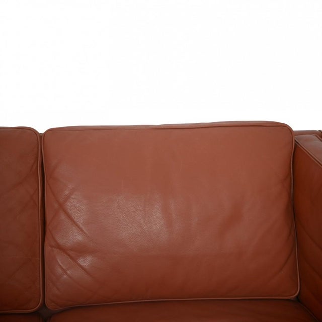 2333 Three-Seater Sofa in Cognac Leather by Børge Mogensen, 1990s For Sale - Image 6 of 18