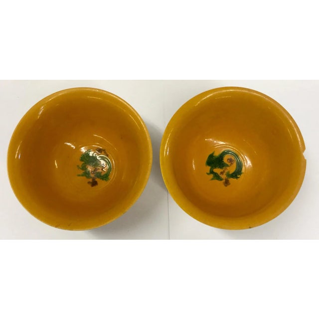 What a beautiful color. These bowls are from the early 1900’s and one is in perfect condition and the other one has been...