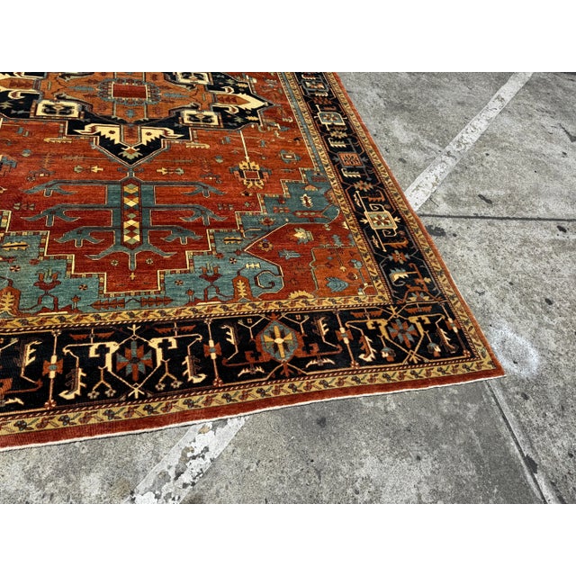 8ft 9in X 12ft Serapi Area Rug For Sale In San Francisco - Image 6 of 11