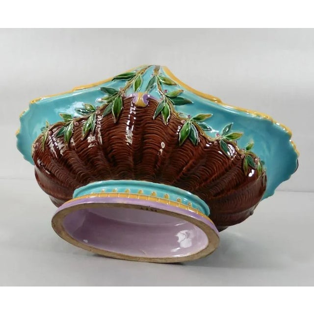 Majolica Majolica Basket T.C Brown Westhead Moore & Co. For Sale - Image 4 of 5