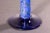 Mid 20th Century Erwin Eisch Postmodern Hand-Blown Studio Blue Glass Vessel with Pedestal Base For Sale - Image 5 of 5