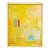 Large Yellow Abstract Oil Painting, Original Contemporary Art on Canvas Golden Modern Wall Art, 24x30 Vertical Painting by Tatiana Duperault For Sale