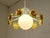 Mid-Century Modern Vintage and Orange Flower Chandelier 1960s For Sale - Image 3 of 9
