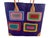 Boho Chic Sewn & Embroidered Large Raffia /Leather Tote Bag Madagascar For Sale - Image 3 of 6