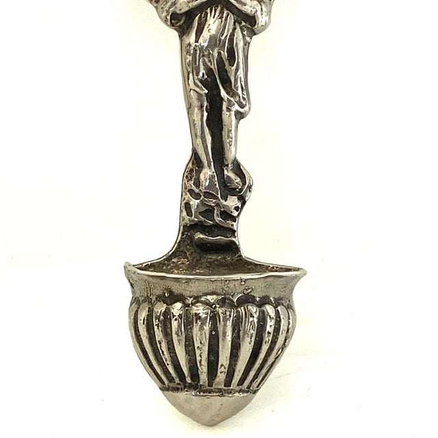 Vintage Italian Giovanni Raspini .800 Silver Church Holy Water Wall Font For Sale In Denver - Image 6 of 6