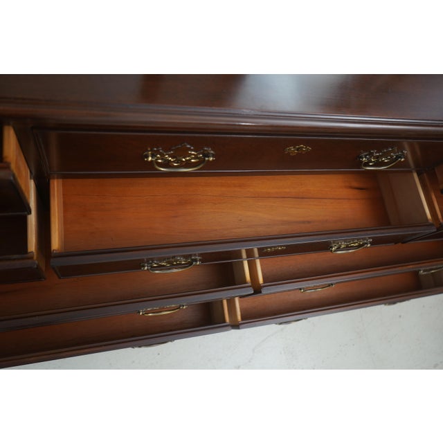 Drexel Heritage Drexel Heritage 18th Century Mahogany Double Dresser W. 2 Mirrors For Sale - Image 4 of 18