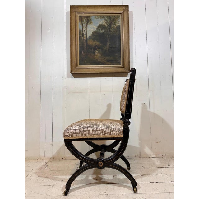 Antique Aesthetic Movement Chairs in the style of James Lamb of Manchester, 1876, Set of 2 For Sale - Image 11 of 14