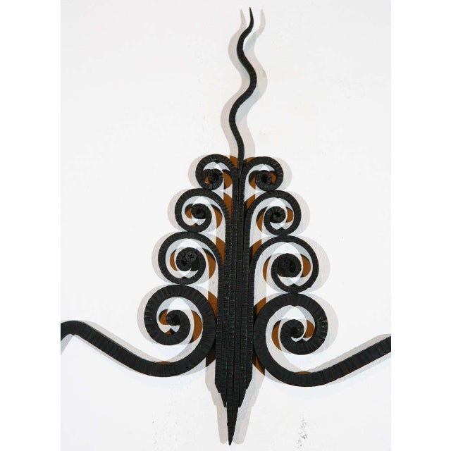 French Iron European Wall Sconces - a Pair For Sale - Image 3 of 10