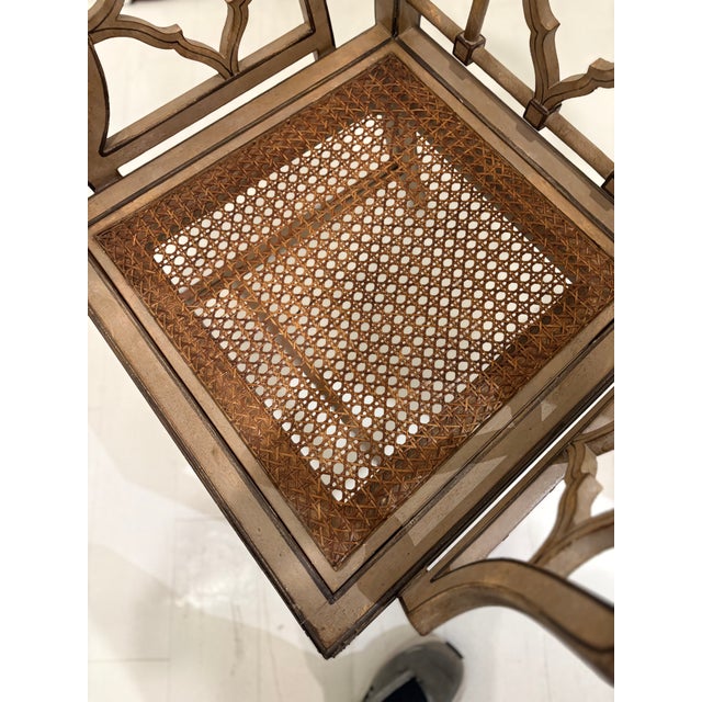 Pair of Italian Armchairs by Patina in the Chinese Chippendale Style For Sale - Image 4 of 5