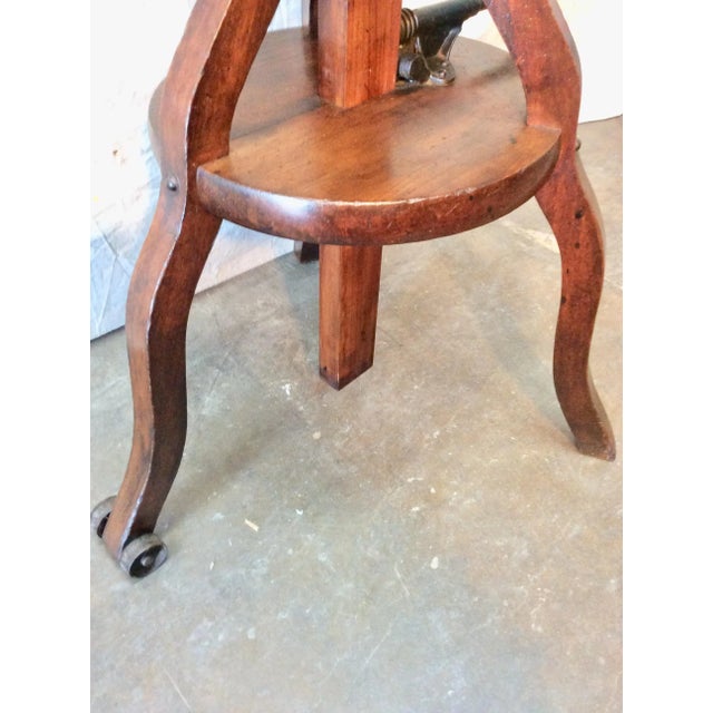 Early 1800s French Walnut Camera Stand For Sale - Image 10 of 13